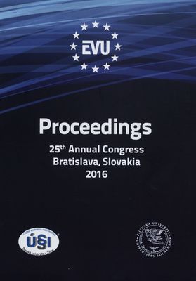 Proceedings : 25th annual congress : 20-22 october 2016, Bratislava, Slovakia /