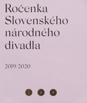 Ročenka Slovenského národného divadla 2019/2020 /