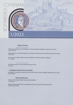 Romanistica Comeniana : vedecký časopis.