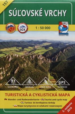 Súľovské vrchy turistická a cykloturistická mapa /