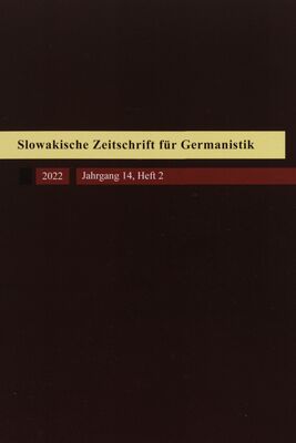 Slowakische Zeitschrift für Germanistik.