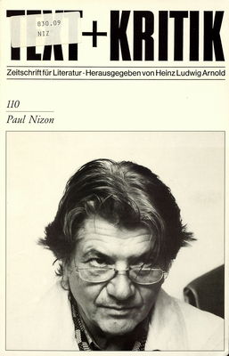 Text + Kritik. 110, Paul Nizon : Zeitschrift für Literatur /