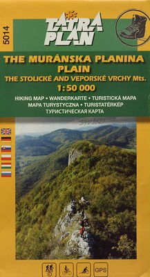 The Muránska Planina plain : the Stolické and Veporské vrchy Mts. : hiking map.