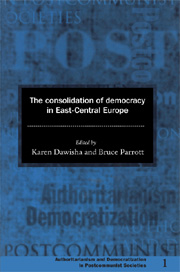 The consolidation of democracy in East-Central Europe