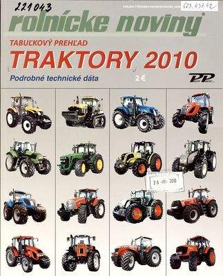 Traktory. : Roľnícke noviny. /