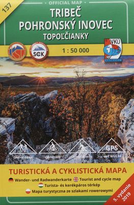 Tribeč ; Pohronský Inovec ; Topoľčianky : turistická a cyklistická mapa9788099934000 /