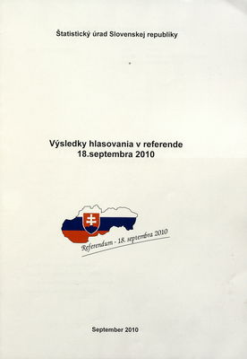 Výsledky hlasovania v referende 18. septembra 2010.