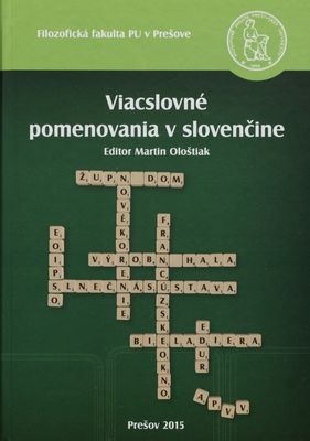 Viacslovné pomenovania v slovenčine /