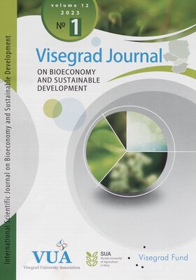 Visegrad journal on bioeconomy and sustainable development : international scientific journal on bioeconomy and sustainable development.