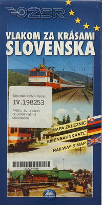 Vlakom za krásami Slovenska mapa železníc /