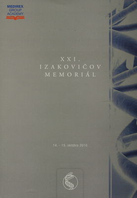 XXI. Izakovičov memoriál : 14.-15. október, 2010 Bratislava.