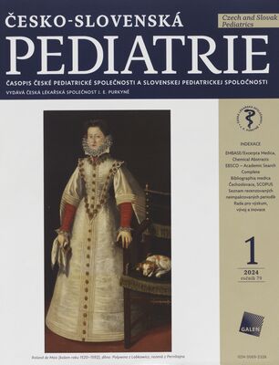 Česko-slovenská pediatrie : časopis České a Slovenské pediatrické společnosti.