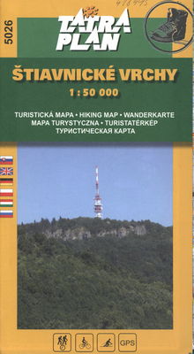Štiavnické vrchy turistická mapa /