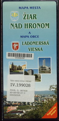 Žiar nad Hronom ; Ladomerská Vieska mapa mesta a mapa obce.