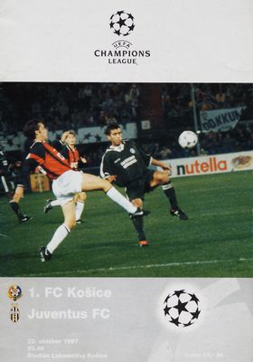 1. FC Košice verzus Juventus FC : 22. október 1997 20.45 Štadión Lokomotívy /