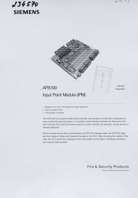 AFI5100 Input Point Module (IPM).