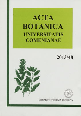 Acta Botanica Universitatis Comenianae. Volume 48 /