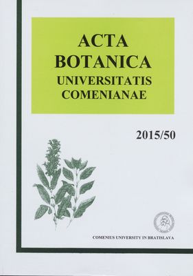 Acta Botanica Universitatis Comenianae. Volume 50 /