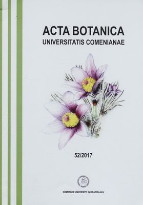 Acta Botanica Universitatis Comenianae. Volume 52 /