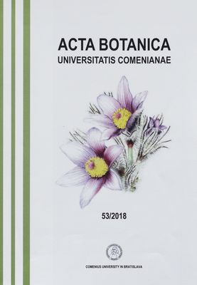 Acta Botanica Universitatis Comenianae. Volume 53 /
