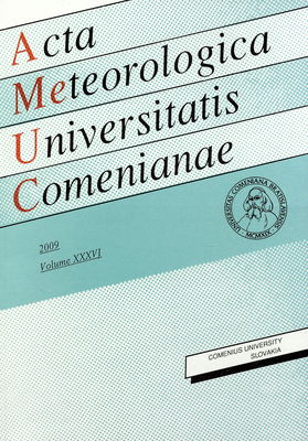 Acta Meteorologica Universitatis Comenianae. Volume 36, 2009.