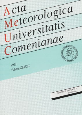 Acta Meteorologica Universitatis Comenianae. Volume XXXVIII, 2013.