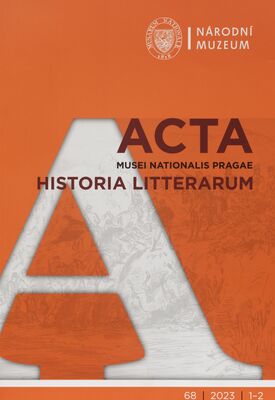 Acta Musei nationalis Pragae. Historia litterarum