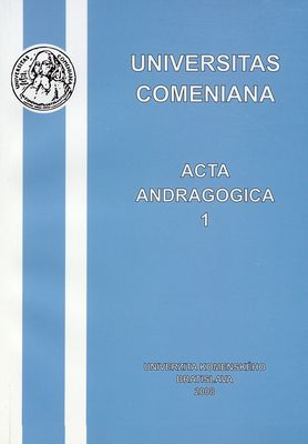 Acta andragogica 1. Ročník 1 /