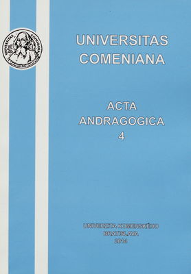 Acta andragogica 4. Ročník 4 /