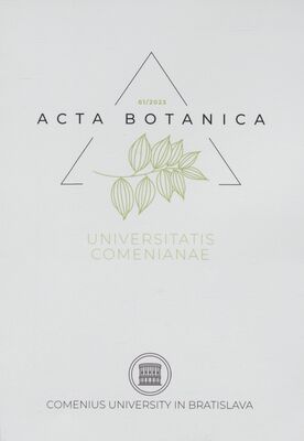Acta botanica Universitatis Comenianae.