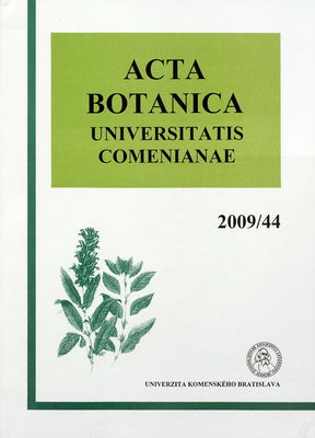Acta botanica Universitatis Comenianae. Volume 44.