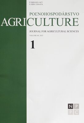 Agriculture - Poľnohospodárstvo : journal for agricultural sciences.