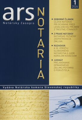 Ars notaria : notársky časopis.