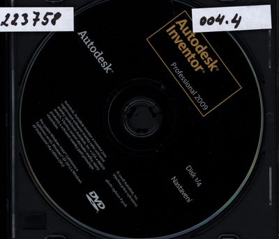 Autodesk Inventor. : Professional 2009. Disk 1/4