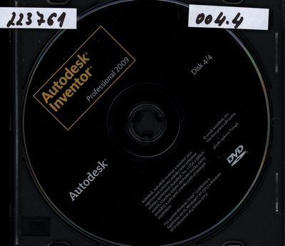 Autodesk Inventor. : Professional 2009. Disk 4/4
