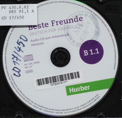 Beste Freunde : Audio-CD zum Arbeitsbuch . Hörtexte. B1.1. Deutsch für Jugendliche