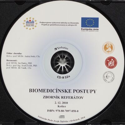 Biomedicínske postupy : zborník referátov z vedeckej pracovnej konferencie s medzinárodnou účasťou a workshopu, Košice, 02.12.2010 /