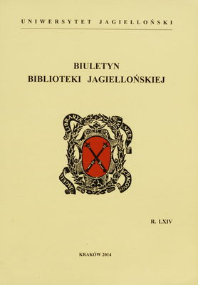 Biuletyn Biblioteki Jagiellońskiej. R. LXIV /