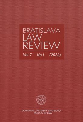 Bratislava law review : semi-annual scholarly legal journal of the Faculty of law of Comenius University in Bratislava.