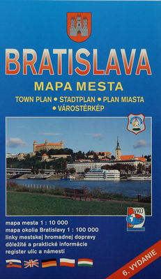 Bratislava mapa mesta /