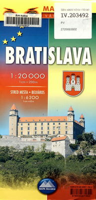 Bratislava mapa mesta.