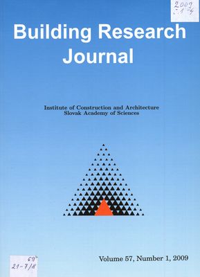 Building research journal /