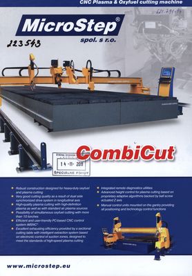 CNC Plasma & Oxyfuel cutting machine CombiCut.