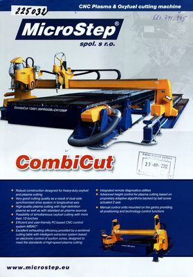 CNC Plasma & Oxyfuel cutting machine CombiCut.