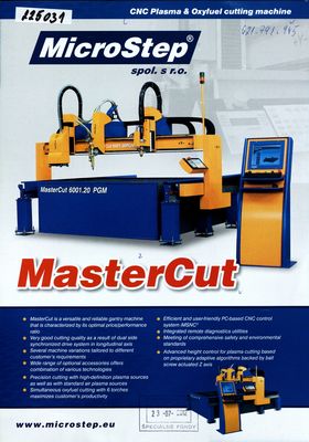 CNC Plasma & Oxyfuel cutting machine MasterCut.