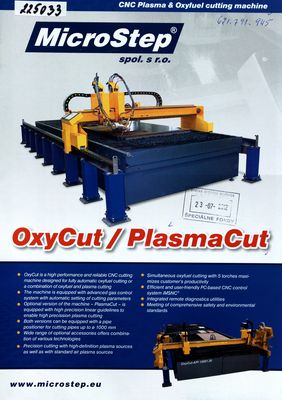 CNC Plasma & Oxyfuel cutting machine OxyCut/PlasmaCut.