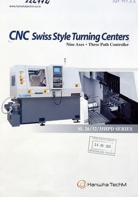 CNC Swiss Style Turning Centers.