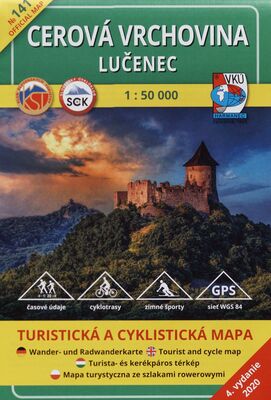 Cerovská vrchovina ; Lučenec : turistická a cyklistická mapa /