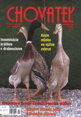 Chovateľ : odborný časopis pre chovateľov.