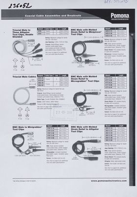 Coaxial Cable Assemblies and Breakouts. Triaxial Male Cables.
